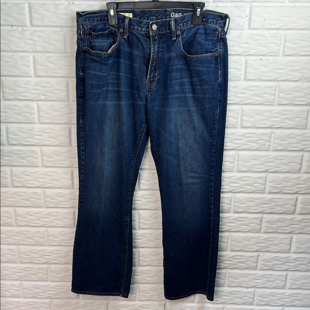 GAP 1969 BOOT CUT DENIM BLUE JEANS 200% Cotton MENS SIZE 36x30